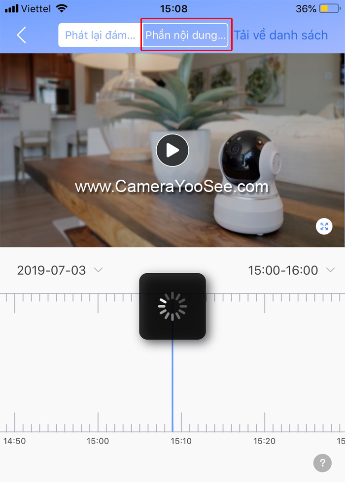 Ghi hình đám mây camera YooSee