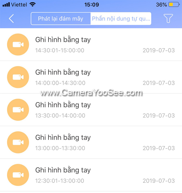 Không xem lại được video ghi hình trên thẻ nhớ YooSee