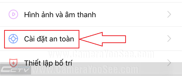 Cài đặt an toàn trên camera IP wifi YooSee