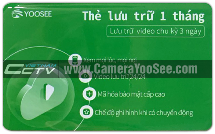 Bán thẻ cào ghi hình đám mây camera YooSee